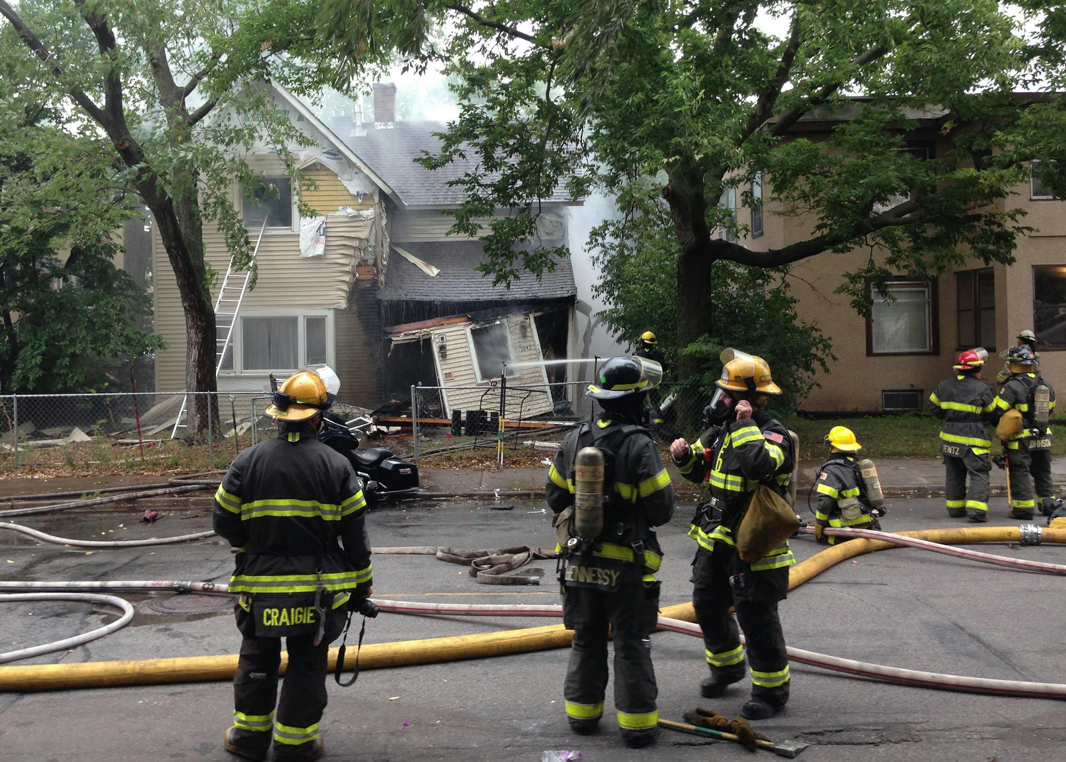 House fire at 3043 Grand Ave S., Minneapolis. Rich Tsong/Star Tribune 9/17/13