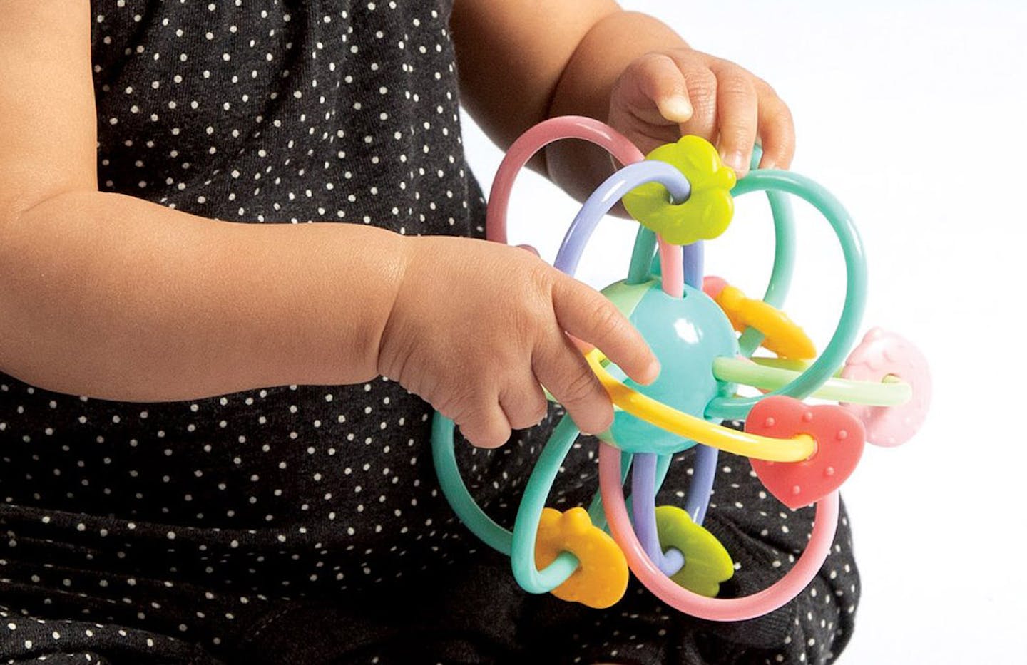 Manhattan Toy Co. has recalled more than 22,000 Manhattan Ball teething toys on sale through Target. They have lot numbers 325700EL or 325700IL on the center ball.