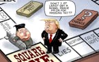 Sack cartoon: Trump and North Korea