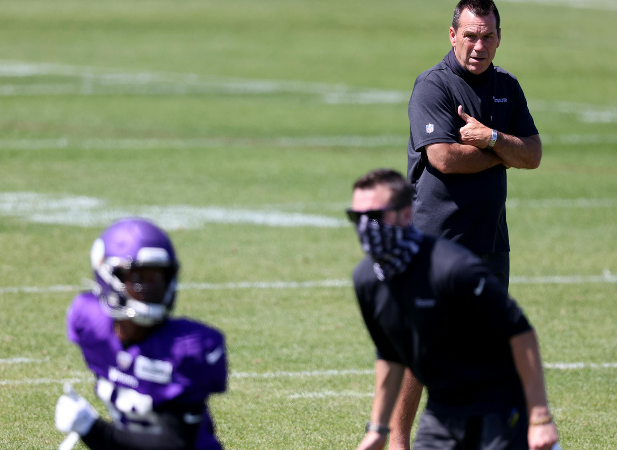 Minnesota Vikings offensive coordinator Gary Kubiak.