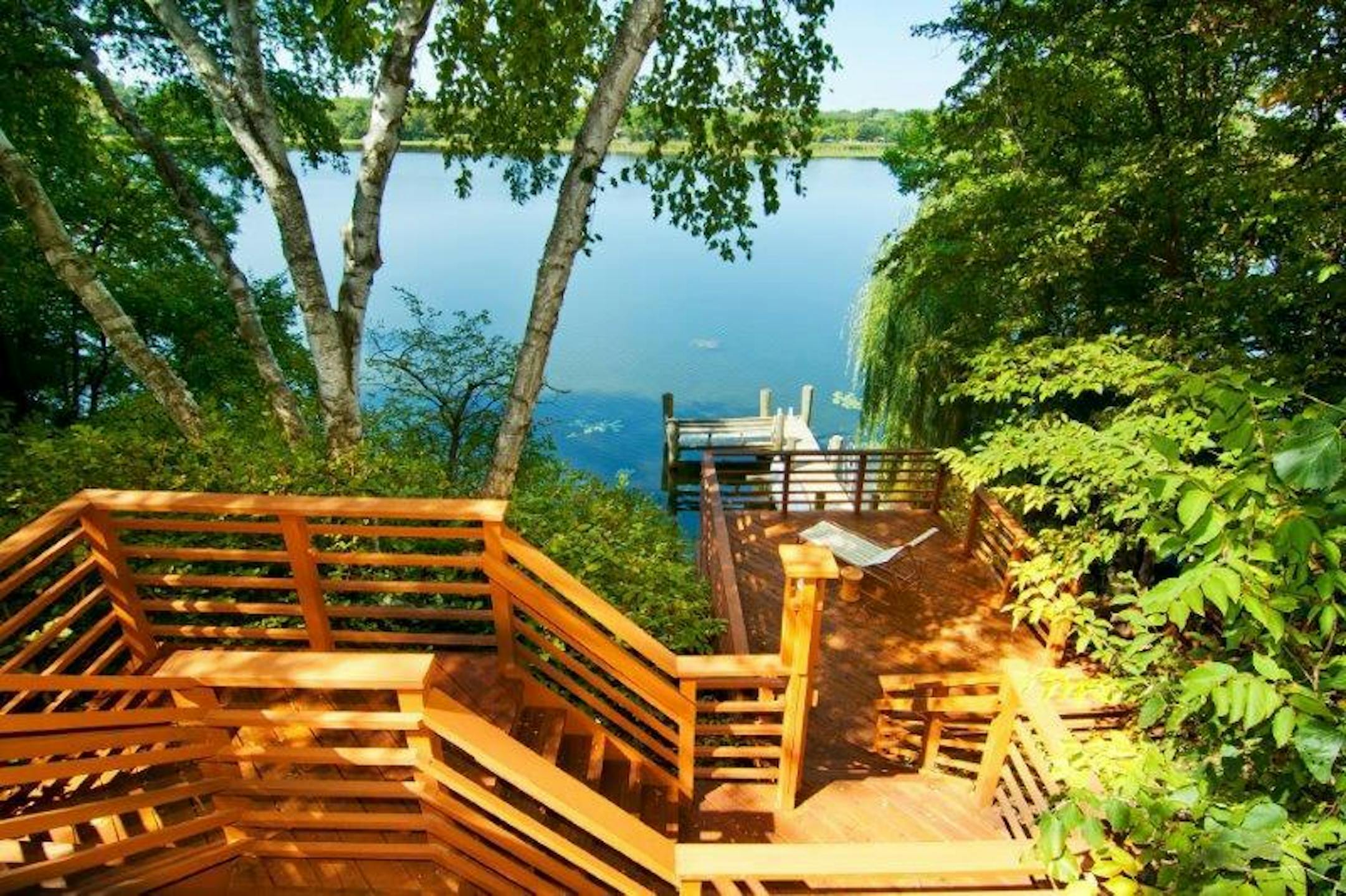 Homegazing: Back deck of Gleason Lake home inspired by Japanese pavilion