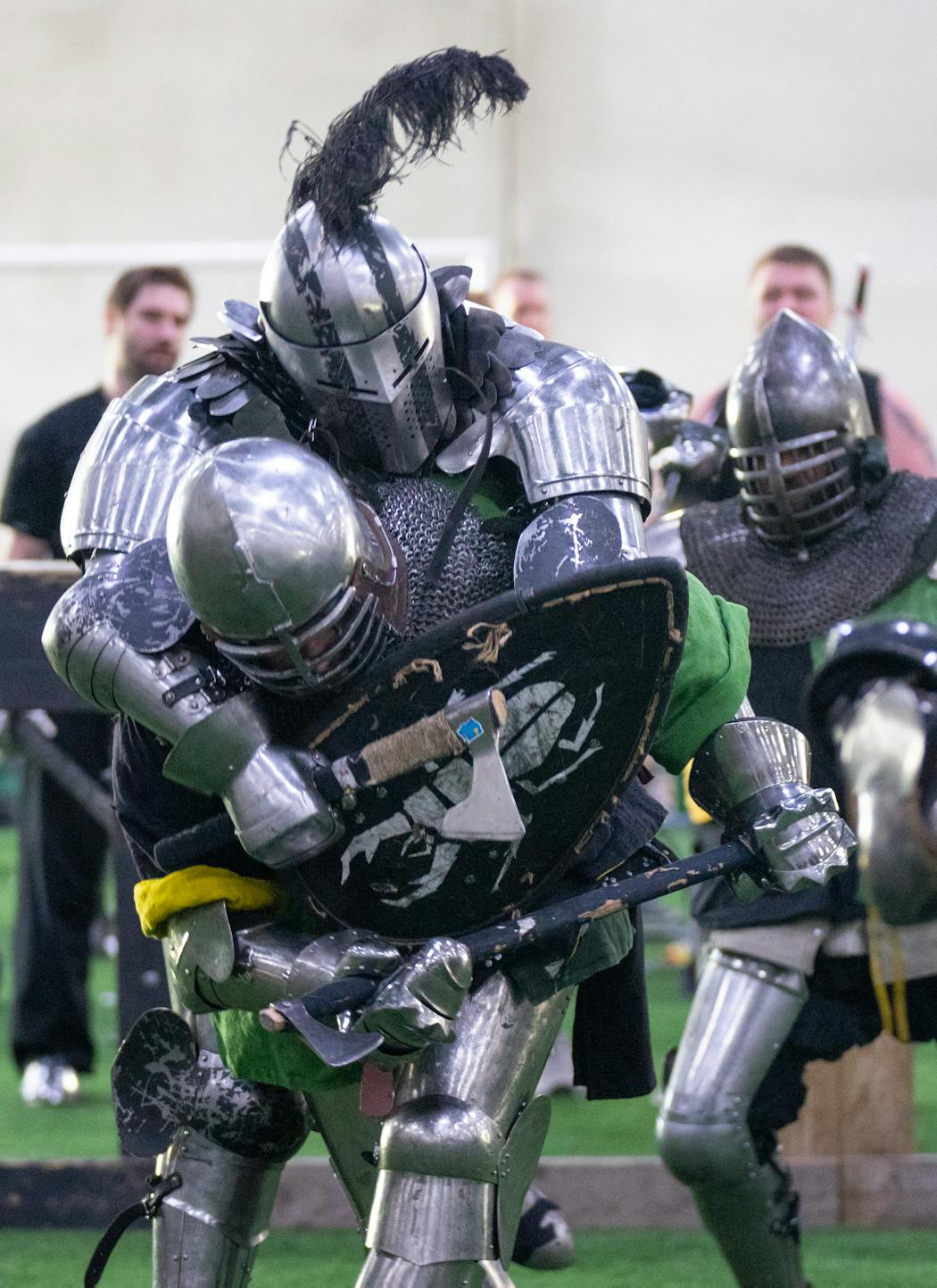 Despite the protection of armor, there were some injuries during the tournament.