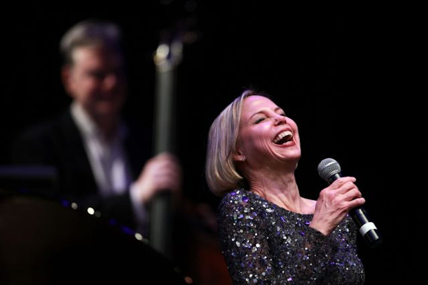 Connie Evingson sings a Peggy Lee song Sunday at the Capri Theater in north Minneapolis.