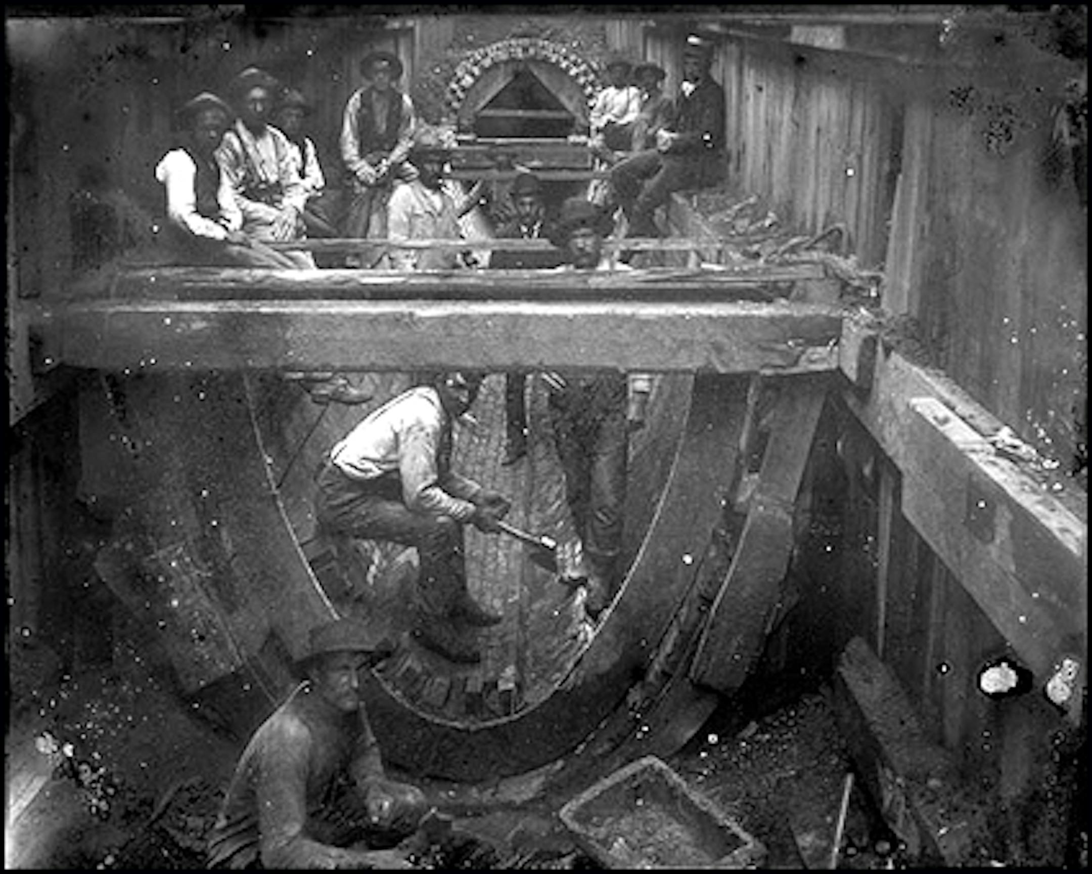 Sewer construction, 1885