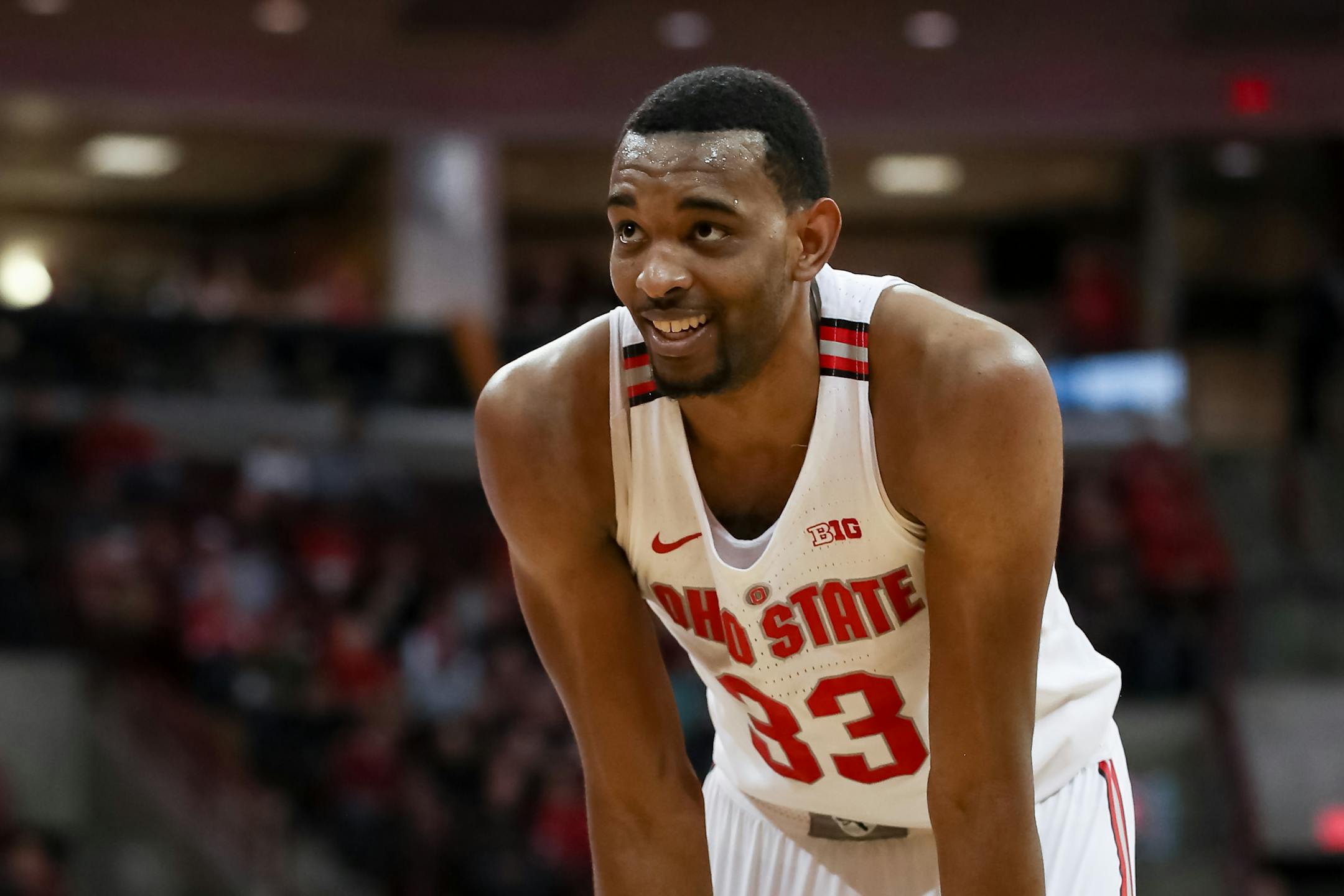 Second-round draft pick Keita Bates-Diop (shown in his Ohio State days) scored 24 points and grabbed 11 rebounds for the Timberwolves in a 103-92 victory over Toronto on Sunday in the NBA Summer League in Las Vegas.