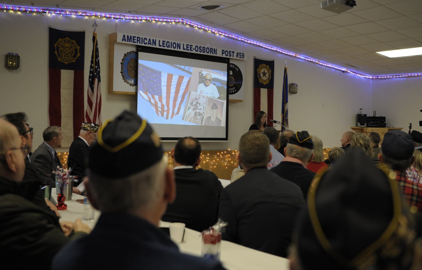 Veterans, family, friends and community leaders packed the room Dec. 5, 2018 to celebrate Vietnam War veteran Steven Williams and his $2.8 million donation to support the new Montevideo veterans home.