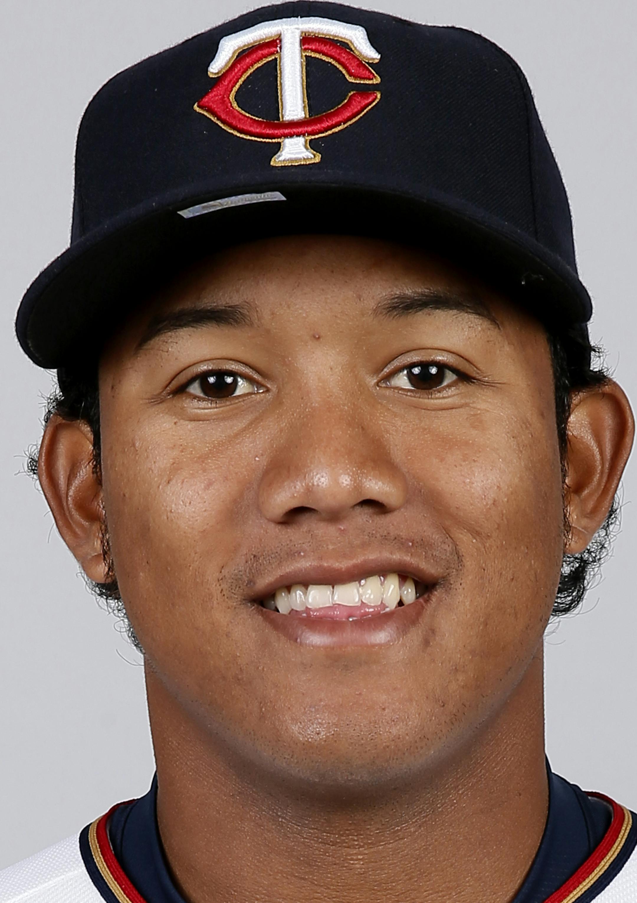 This is a 2015 photo of Heiker Meneses of the Minnesota Twins baseball team. This image reflects the Twins active roster as of Tuesday March 3, 2015, when this image was taken. (AP Photo/Tony Gutierrez) ORG XMIT: FLTG228