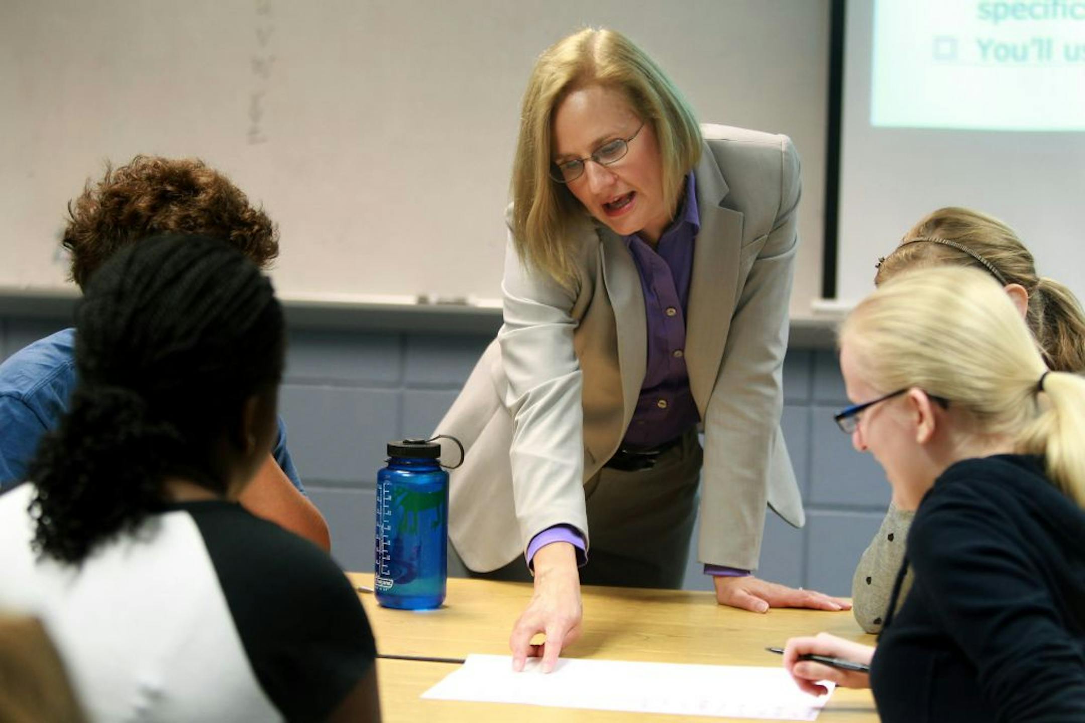 Edina High School teacher Jackie Roehl was recently named teacher of the year.