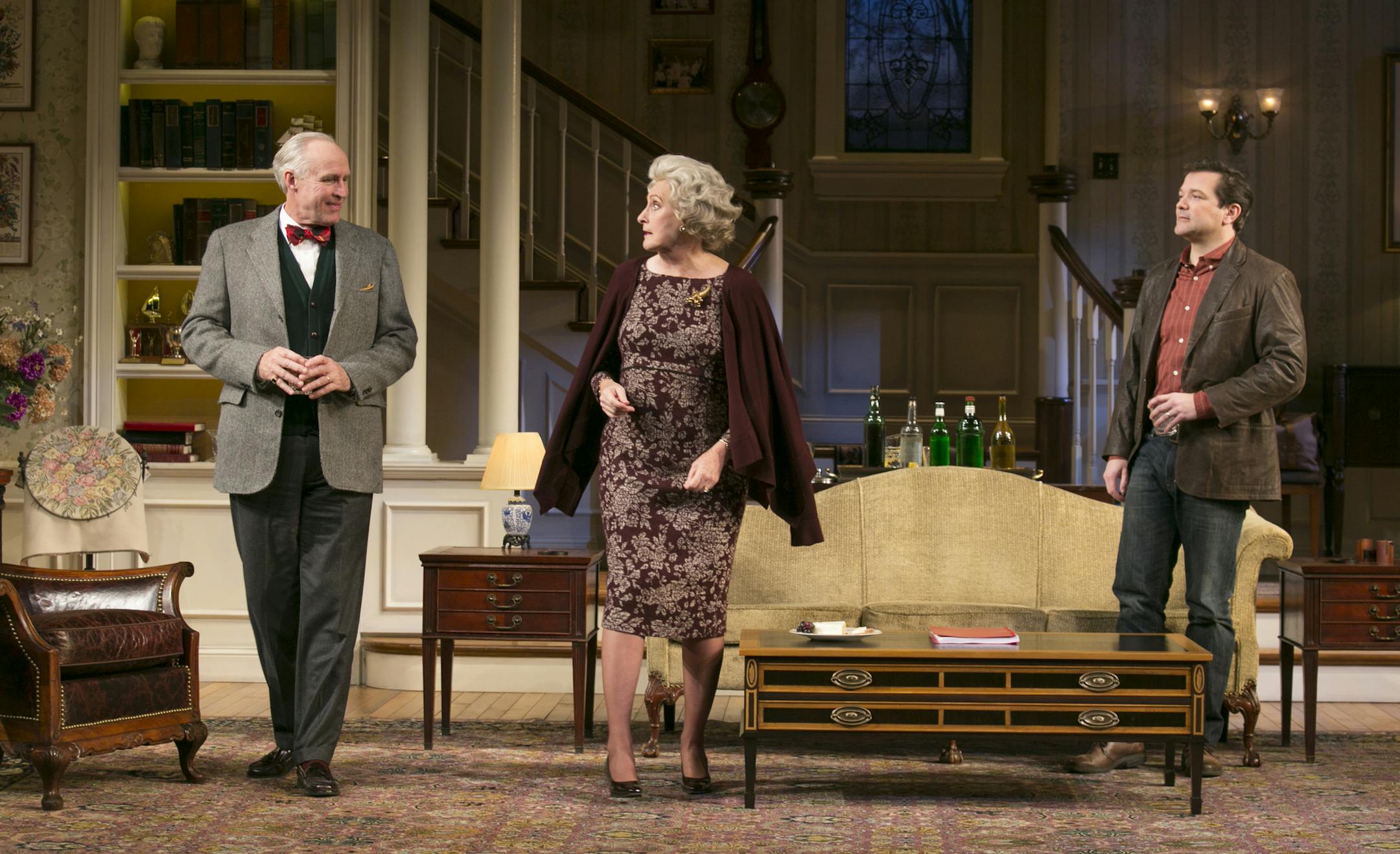 From left: Peter Thomsen, Kandis Chappell and Rod Brogan in "The Cocktail Hour" at the Guthrie.