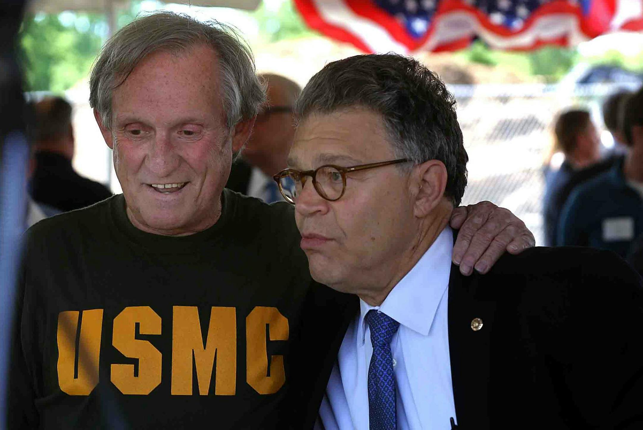 Jerry Readmond, a Marine veteran who served in Vietnam in 1965-1966, talked with U.S. Senator Al Franken at the ceremonial ground breaking for new, affordable housing for veterans at Fort Snelling. ] JIM GEHRZ ‚Ä¢ jgehrz@startribune.com / Minneapolis, MN / May 29, 2014 / 10:00 AM / BACKGROUND INFORMATION: U.S. Sen. Al Franken (D-Minn.) will be in the metro area to help break ground on new, affordable housing for veterans at Fort Snelling. The project, led by CommonBond Communiti