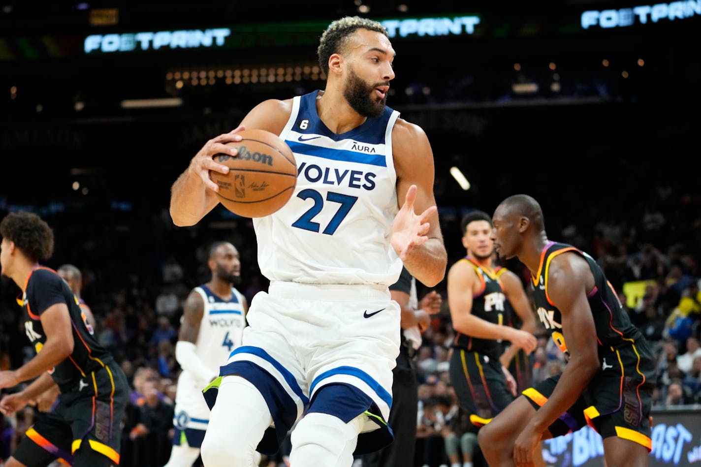 Timberwolves center Rudy Gobert was the first NBA player to contract the coronavirus in 2020, while he was with the Jazz. Gobert entered the NBA's COVID protocol again Saturday.