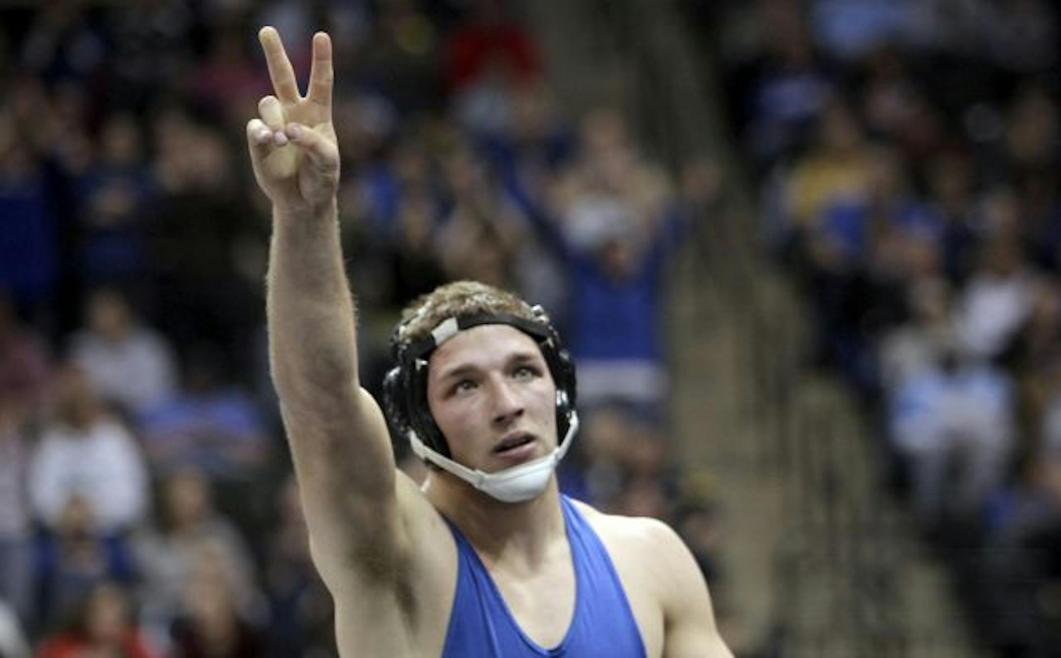 Josh Willaert of LeSuer-Henderson was a winner in A at 171 pounds.