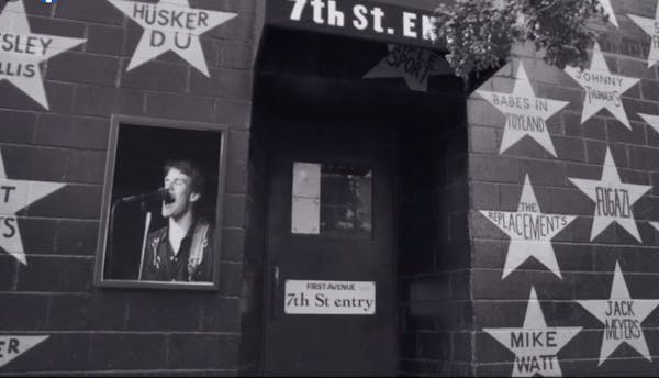 Paul Westerberg is superimposed over 7th St. Entry in the Replacements’ new ‘Takin’ a Ride’ video.