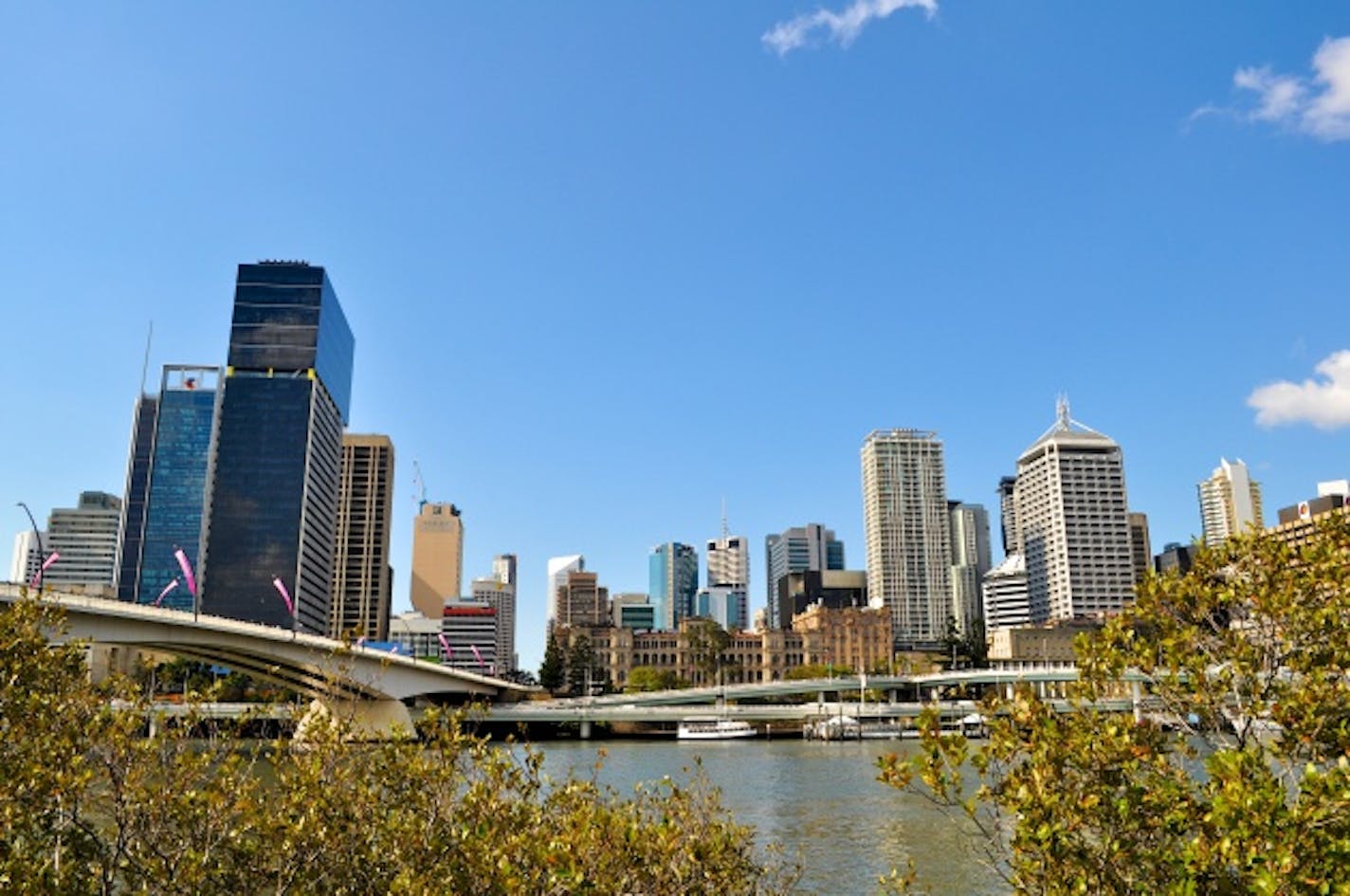 View of downtown Brisbane from South Bank