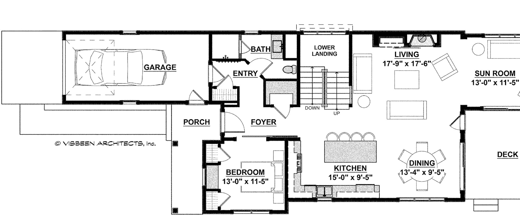 Cottage-style home enhanced by walkout level. Home plan for 071716