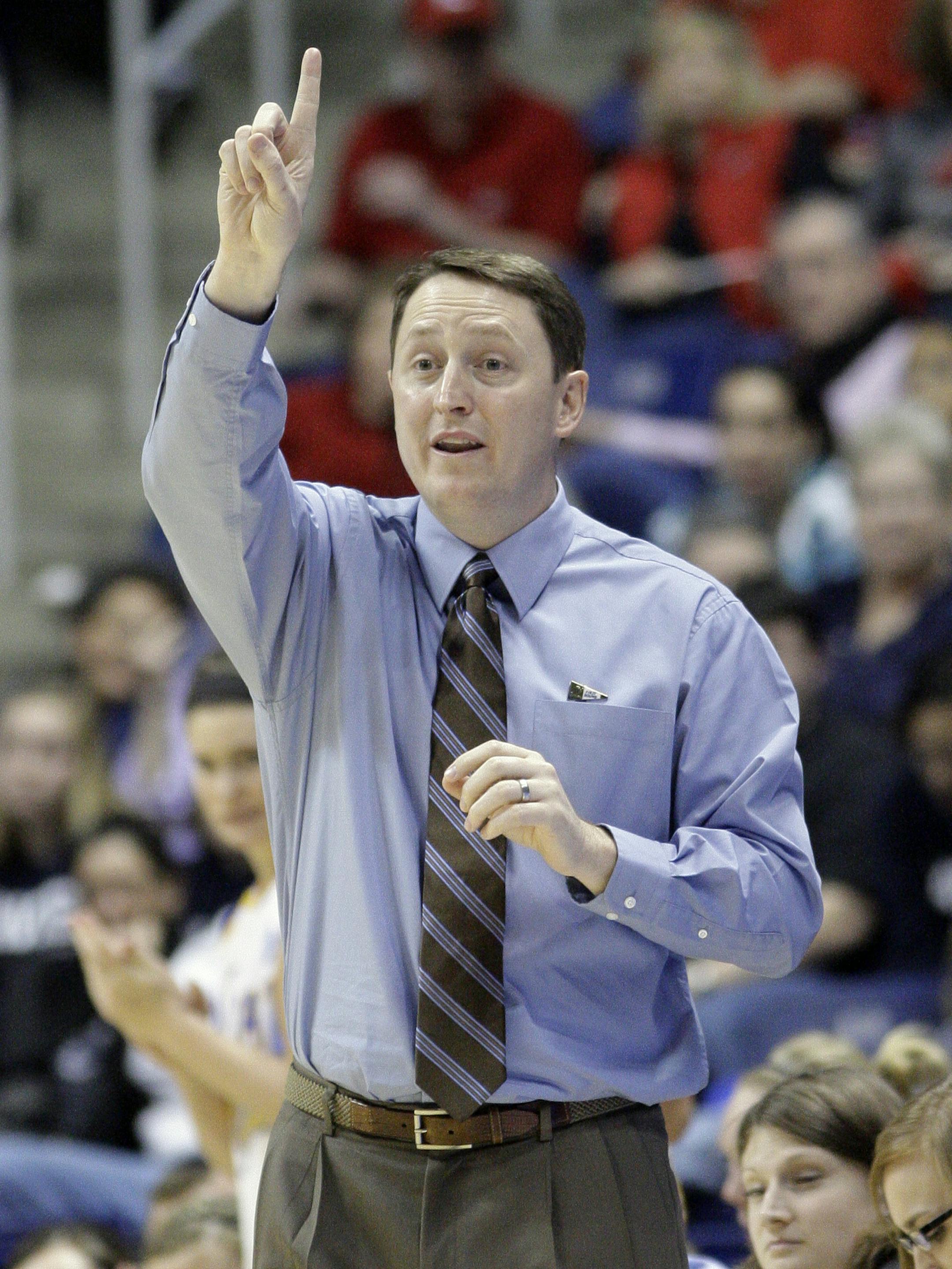 South Dakota State head coach Aaron Johnston.