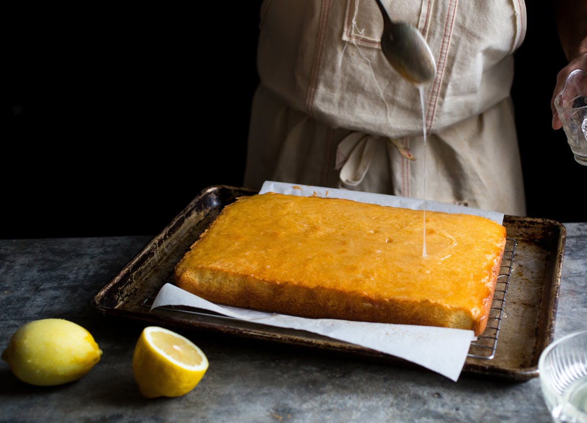 Lemon drizzle cake, one of the classic desserts repopularized thanks to &#x201c;The Great British Bake Off,&#x201d; in New York, Sept. 30, 2016. The w