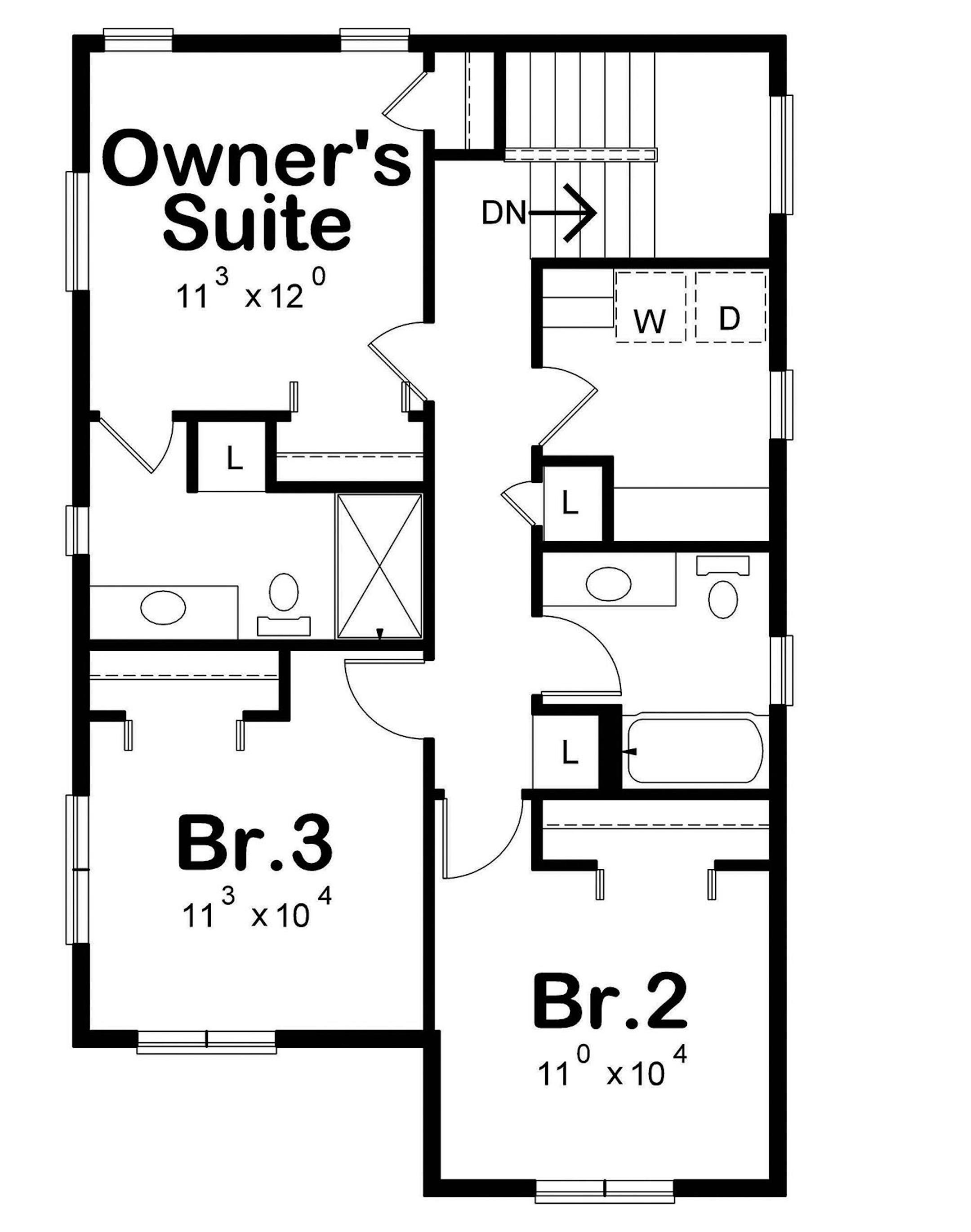 Home plan: Compact contemporary home is stylish and cool with large windows and mixed siding.