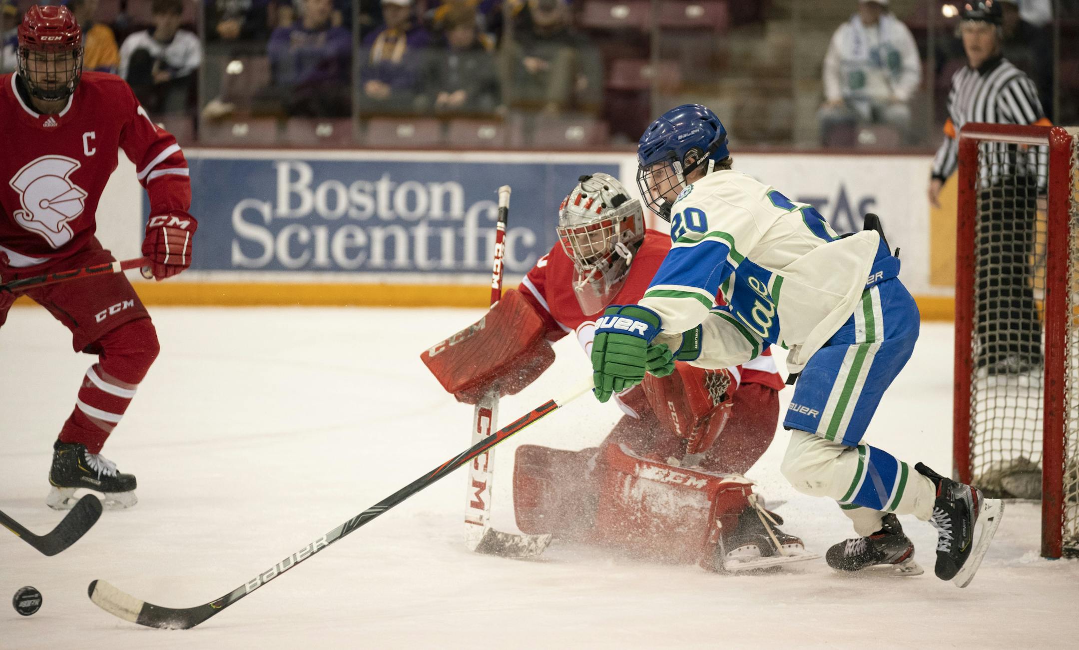 Blake junior forward Joe Miller (20) was a Star Tribune All-Metro first-team selection. Photo: JEFF WHEELER • jeff.wheeler@startribune.com