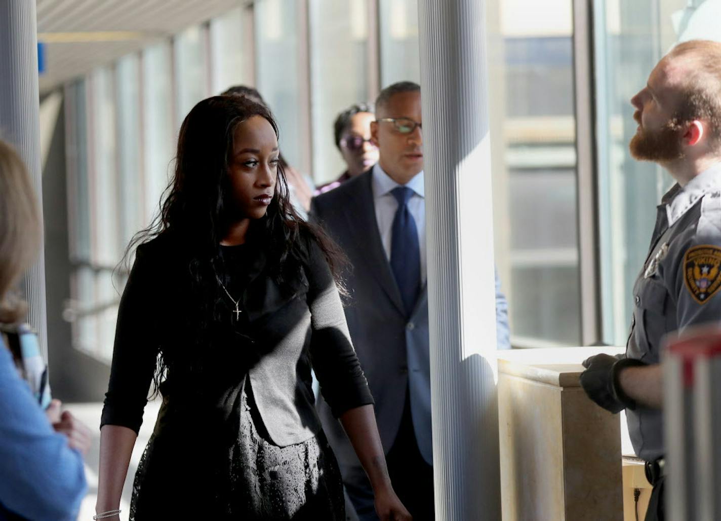 File photo shows Diamond Reynolds at the June trial in St. Paul of Police officer Jeronimo Yanez in connection with the fatal shooting of her boyfriend, Philando Castile.