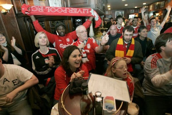 Brit's Pub in downtown Minneapolis is a favorite gathering place for soccer fans.
