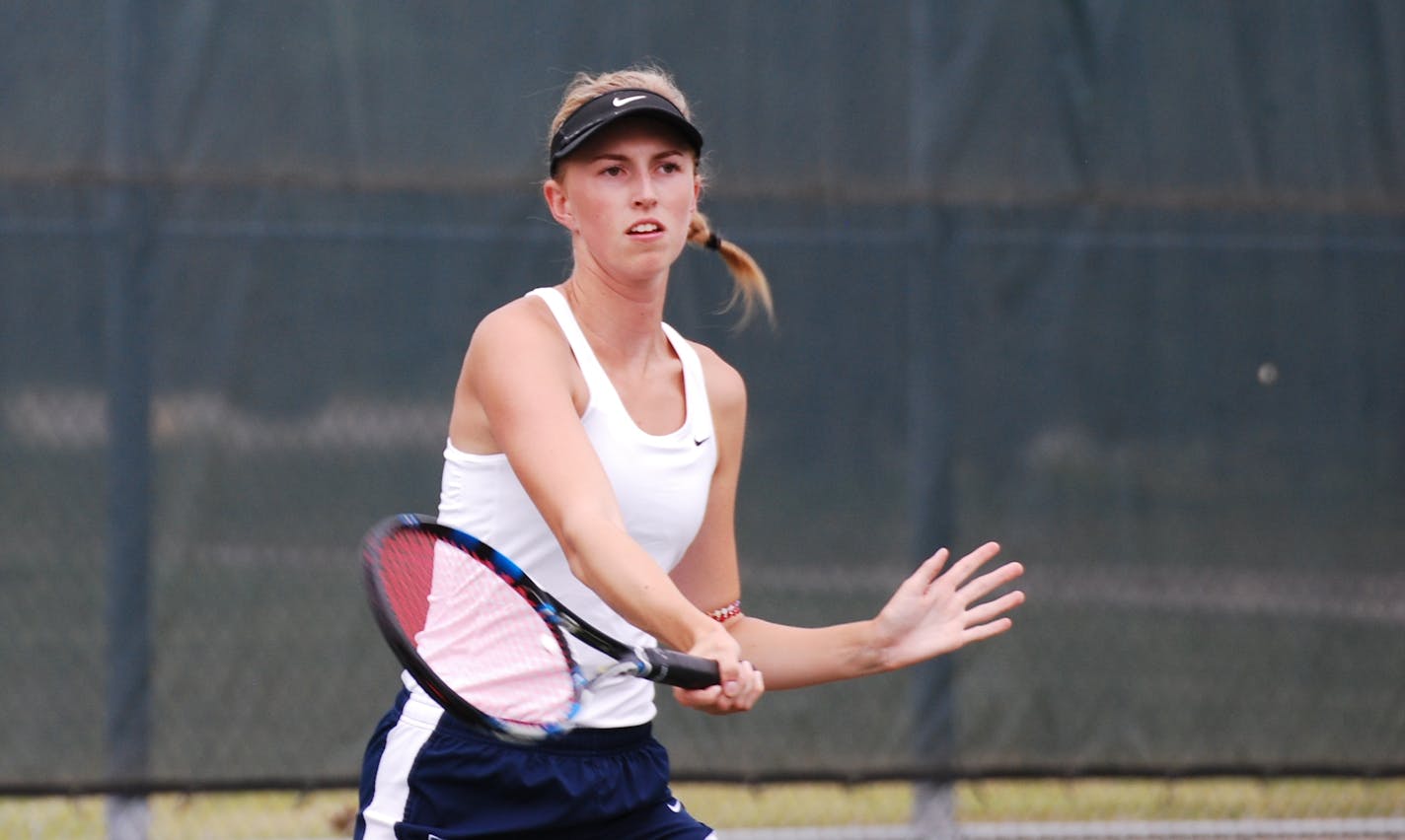 Savanna Crowell in a match against Rosemount.