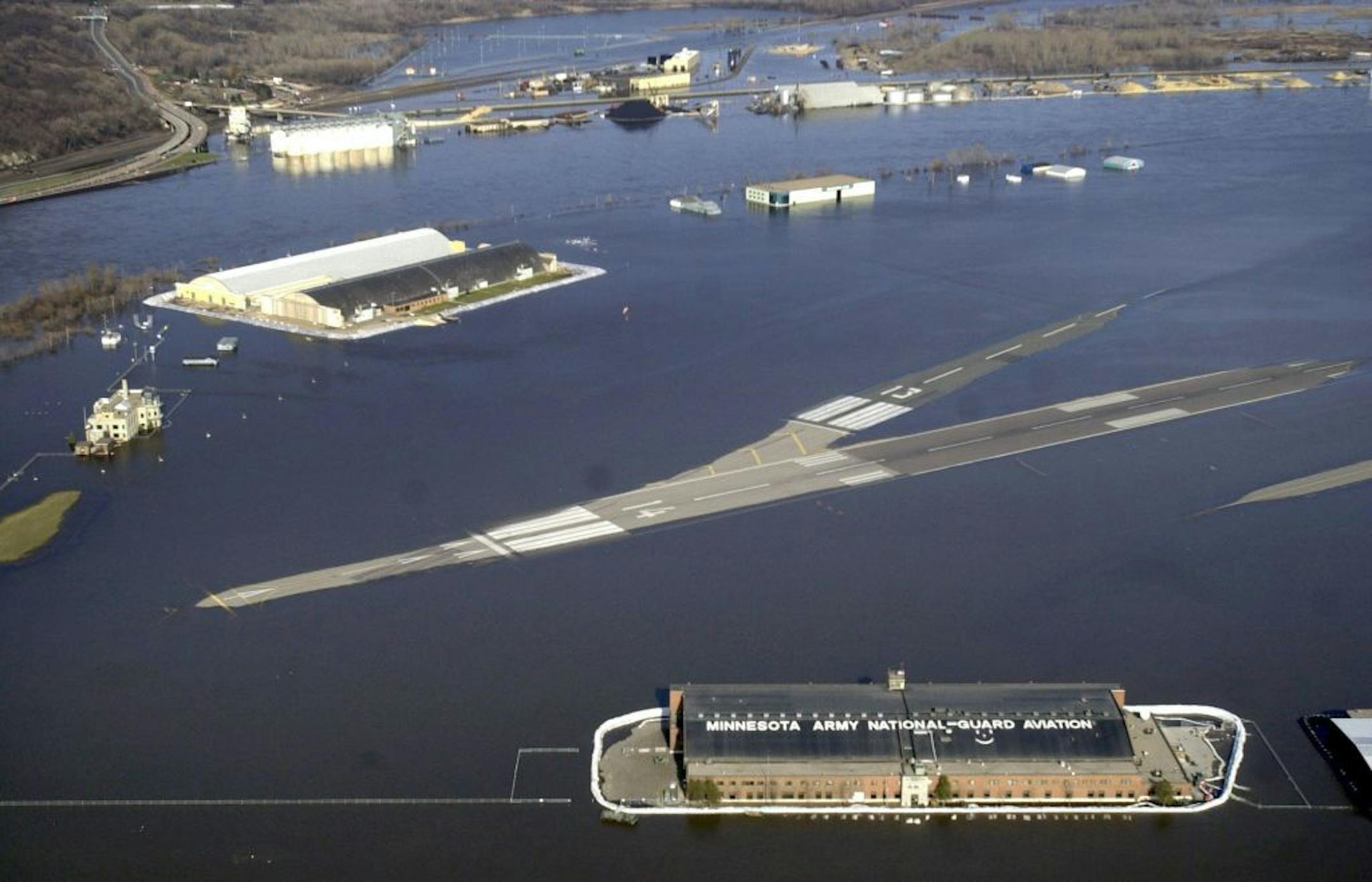 In 2001, flooding closed the St. Paul Downtown Airport for 11 weeks. The City Council subsequently approved building a floodwall despite fervent opposition.