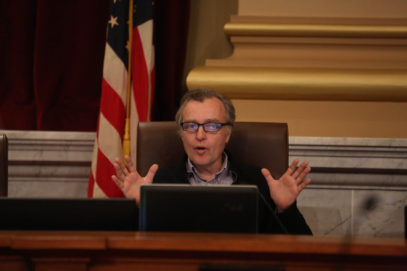 City Council Member Cam Gordon has spearheaded the effort to prohibit the use of city money to pay for tire mulch on playgrounds and athletic fields. JIM GEHRZ &#xef; james.gehrz@startribune.com