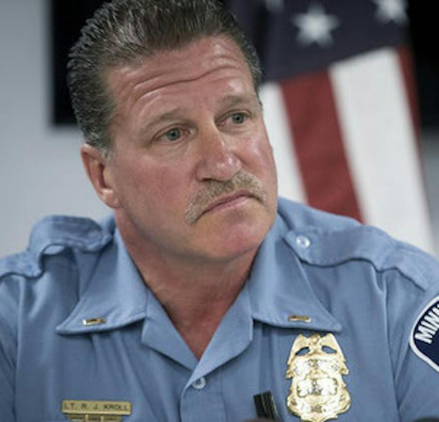 Minneapolis Police Union President Lt. Bob Kroll, seen in a file image, said news of the ban on officers wearing uniforms to political events was given to him Friday, one day after President Donald Trump announced an Oct. 10 rally at Target Center. (Elizabeth Flores/Minneapolis Star Tribune/TNS) ORG XMIT: 1448219