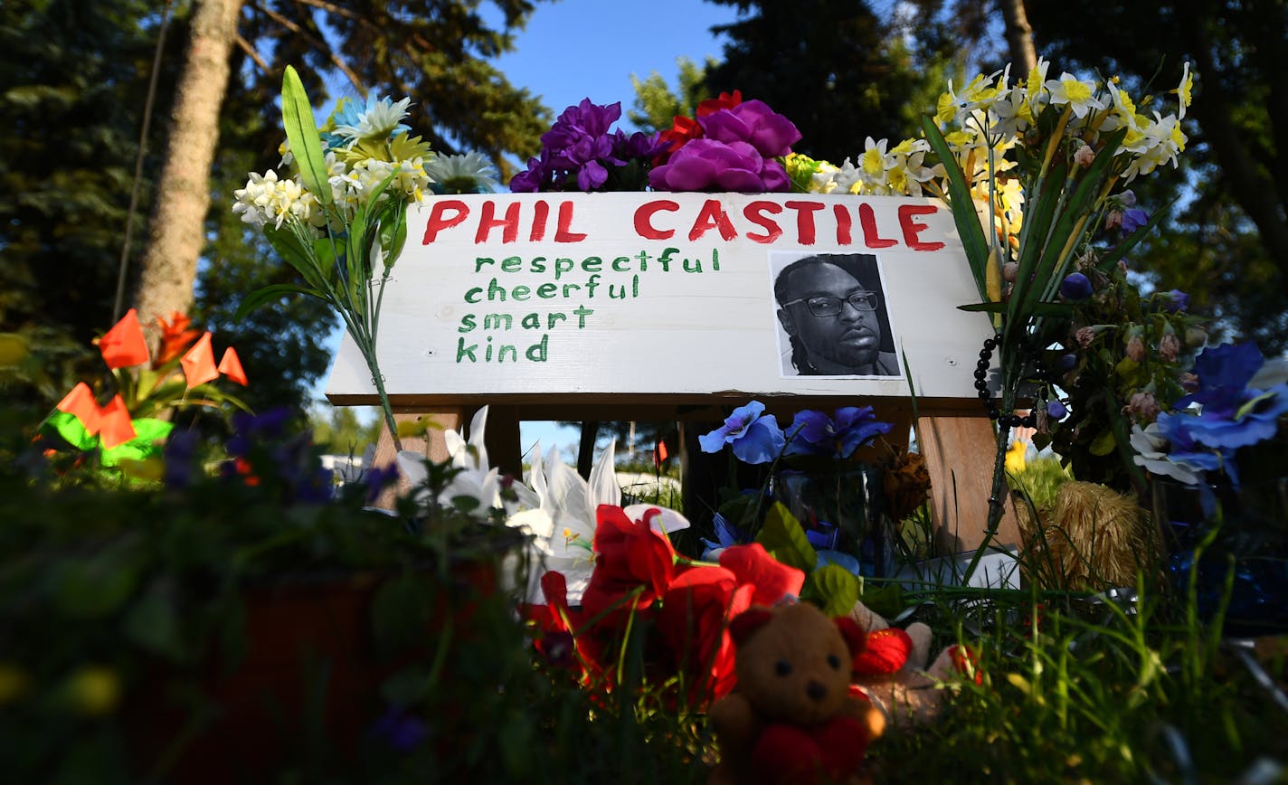 Philando Castile's memorial Thursday evening. ] (AARON LAVINSKY/STAR TRIBUNE) aaron.lavinsky@startribune.com Since last Weds, Falcon Heights -- a 2-square-mile town not even big enough to have its own police force -- has been violently thrust onto the wrong side of a heated national topic. As the mayor just said the day after: &#x201c;This incident has ripped into the fabric of our small community.&#x201d; I'm talking to resident who live near the shooting location about what it's been like over