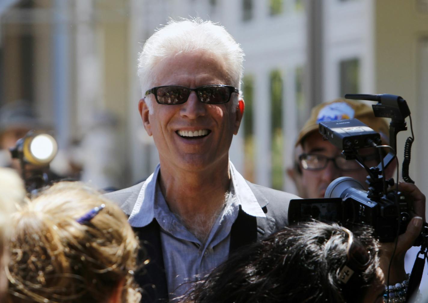 Actor Ted Danson walks in Rhinebeck, N.Y., on Saturday, July 31, 2010. Chelsea Clinton and fiance Marc Mezvinsky are expected to be married in Rhinebeck today.