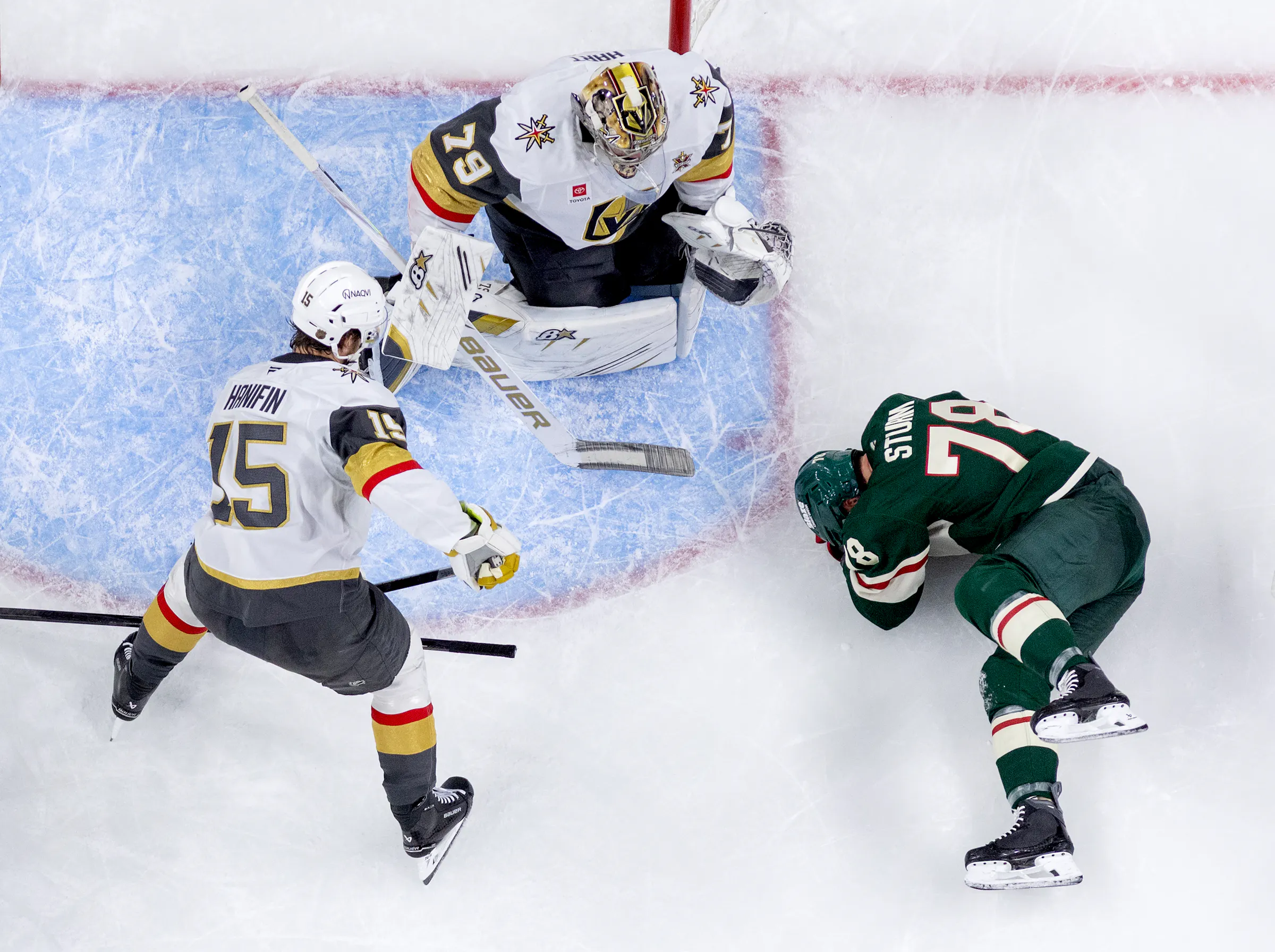Wild’s Nico Sturm hospitalized after taking a puck to head in win over ...