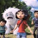 This image released by DreamWorks Animation shows characters, from left, Peng, voiced by Albert Tsai, Everest the Yeti, Yi, voiced by Chloe Bennet and