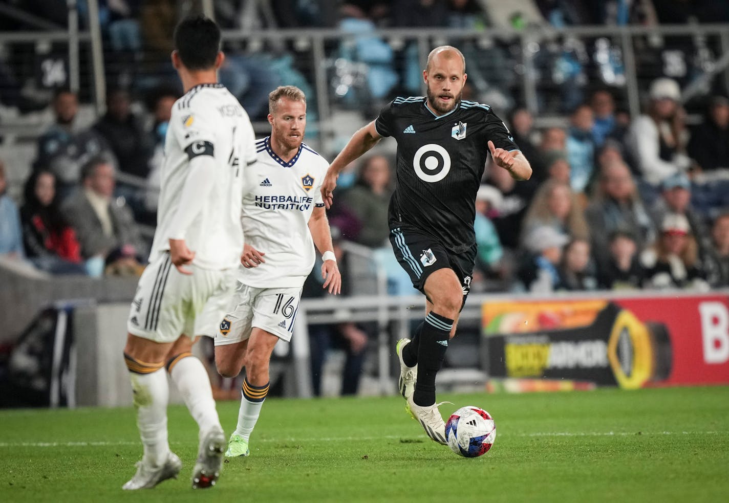 Minnesota United attacker Teemu Pukki scored four times Saturday night against LA Galaxy, including a natural hat trick.