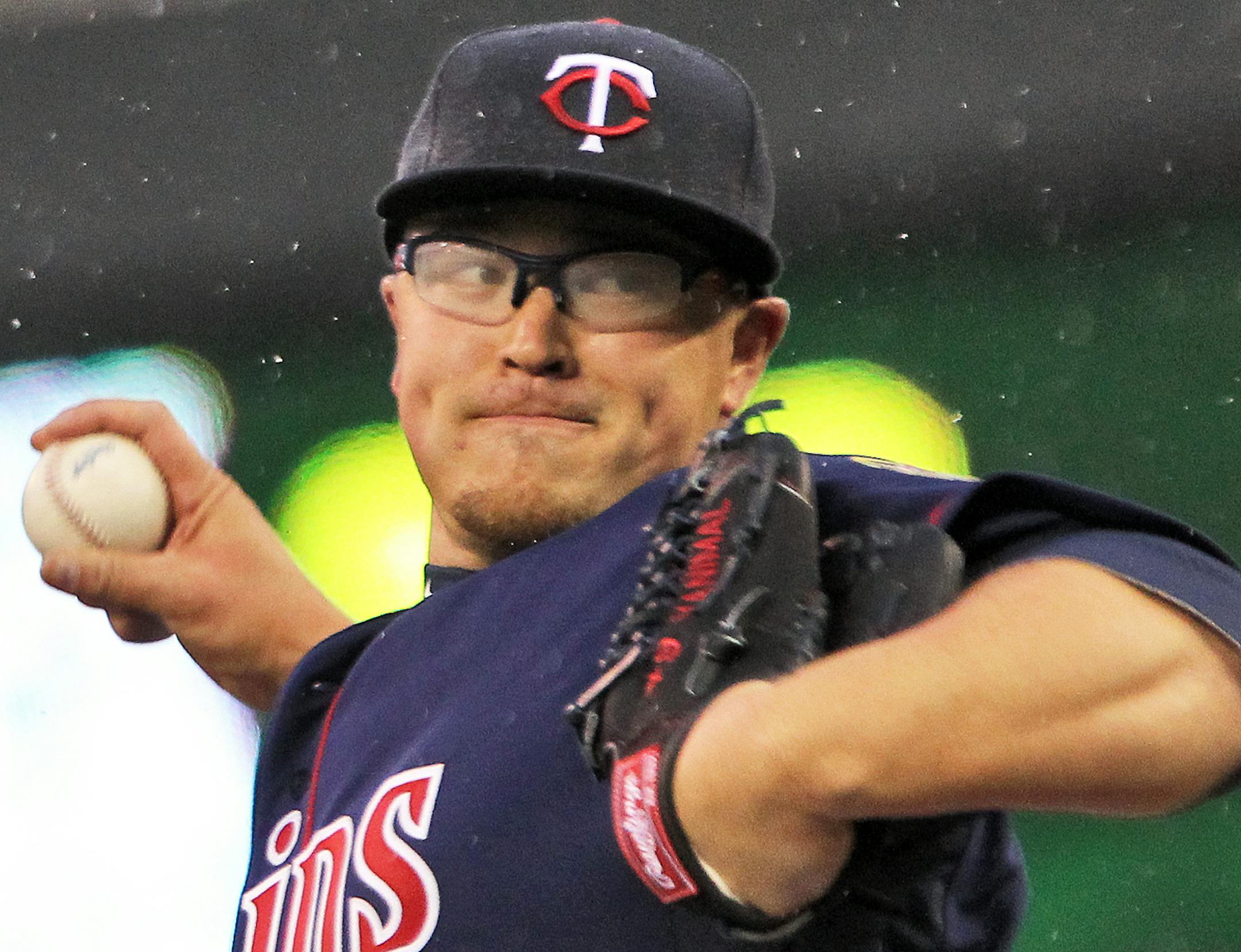 Minnesota Twins vs. New York Mets. Twins starter Vance Worley had a rough outing. (MARLIN LEVISON/STARTRIBUNE(mlevison@startribune.com (cq program) ORG XMIT: MIN1304122108472021