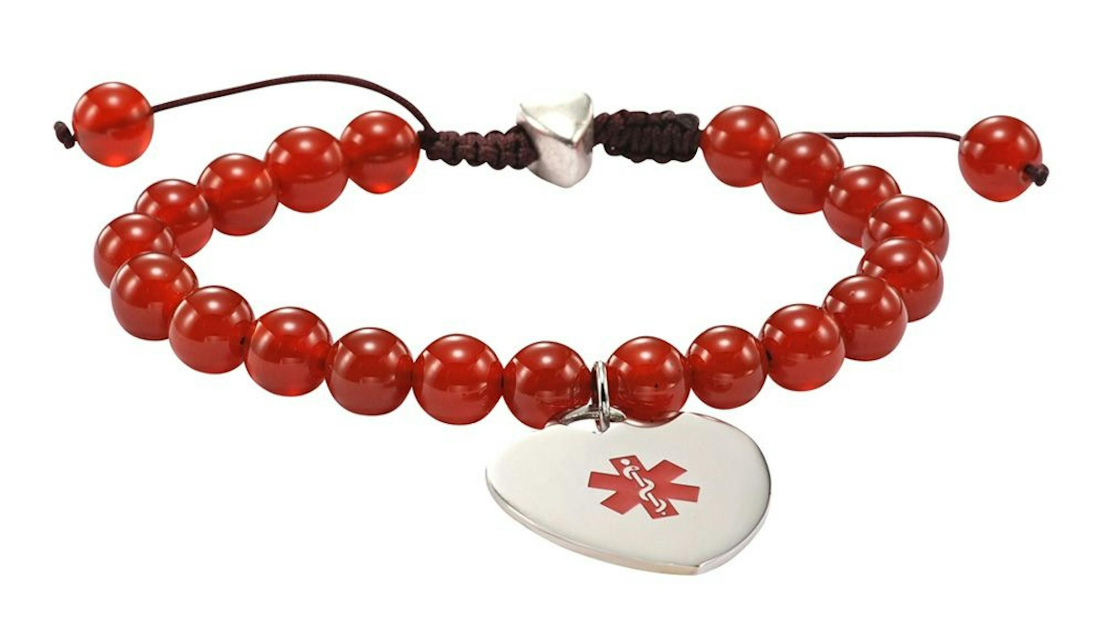 Beaded pull-style medical ID bracelet: Sedona, $19.95 at hopepaige.com.