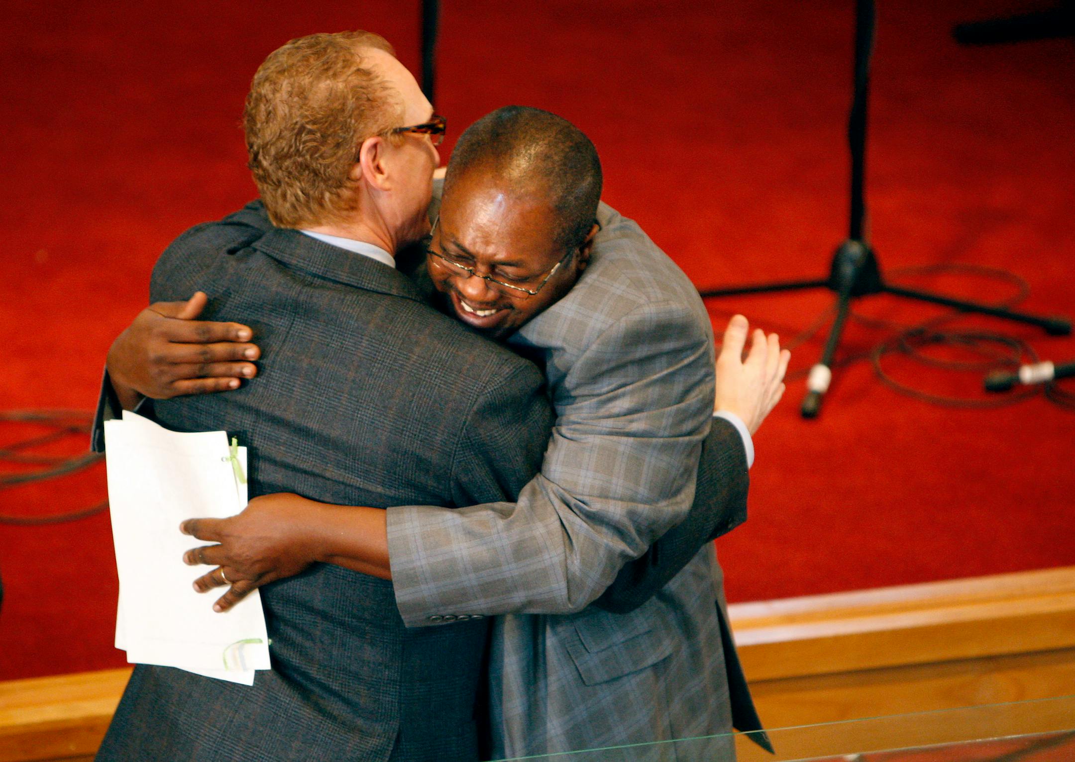 During the service, Pastor Randolph Cooper showed his appreciation for Stuart Ackerberg, CEO of the Ackerberg Group. Ackerberg personally guaranteed $1 million to finance the project.