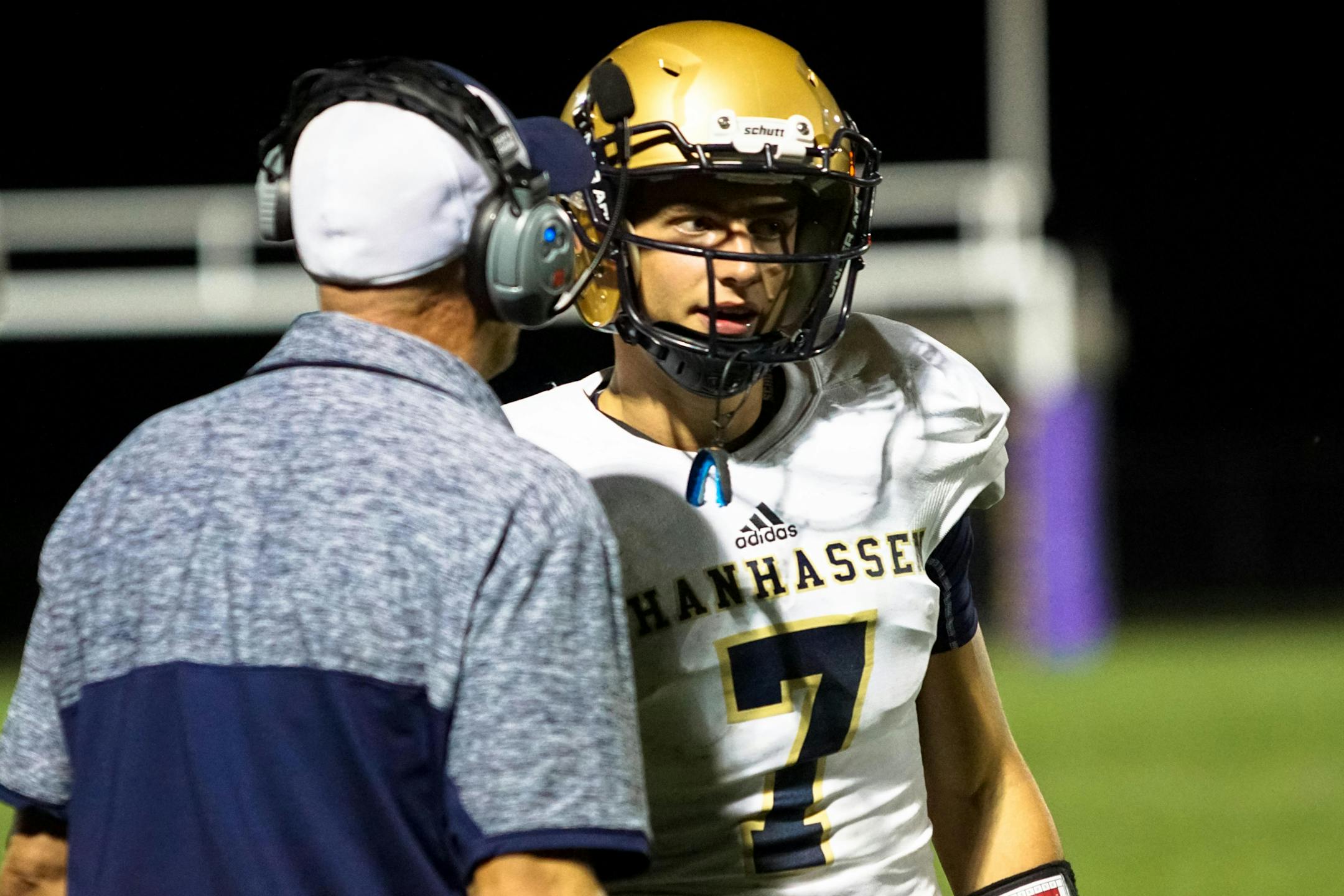 Chanhassen quarterback Alex Spillum ran for two touchdowns in the winning effort against Waconia Sept. 16th at Waconia.