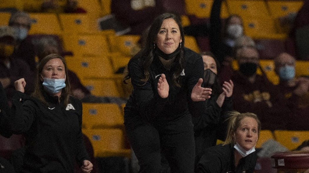 Carly Thibault-Dudonis, the head women’s basketball coach at Fairfield University, was Lindsay Whalen’s associate head coach, recruiting coordinator and defensive coordinator at Minnesota before leaving for Fairfield.