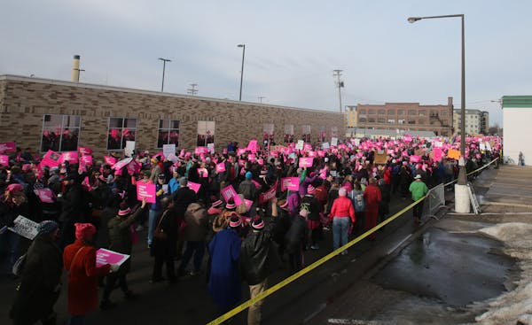 Defend Planned Parenthood and Pro-Life Action Ministries had dueling protests Saturday, Feb. 11, 2017, at the Planned Parenthood center in St. Paul, M