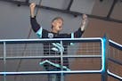Mike McCready of Pearl Jam was the celebrity who fired the crowd at Thursday’s Kraken game.