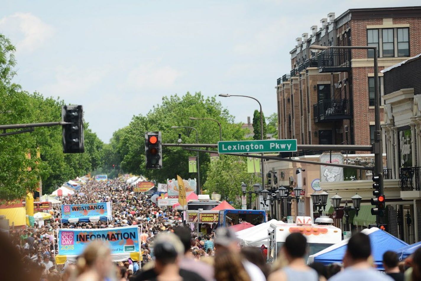 Grand Av. was packed with people during Grand Old Day in St. Paul, Minn., on Sunday June 7, 2015. The Grand Avenue Business Association has announced the festival's return after three years away.