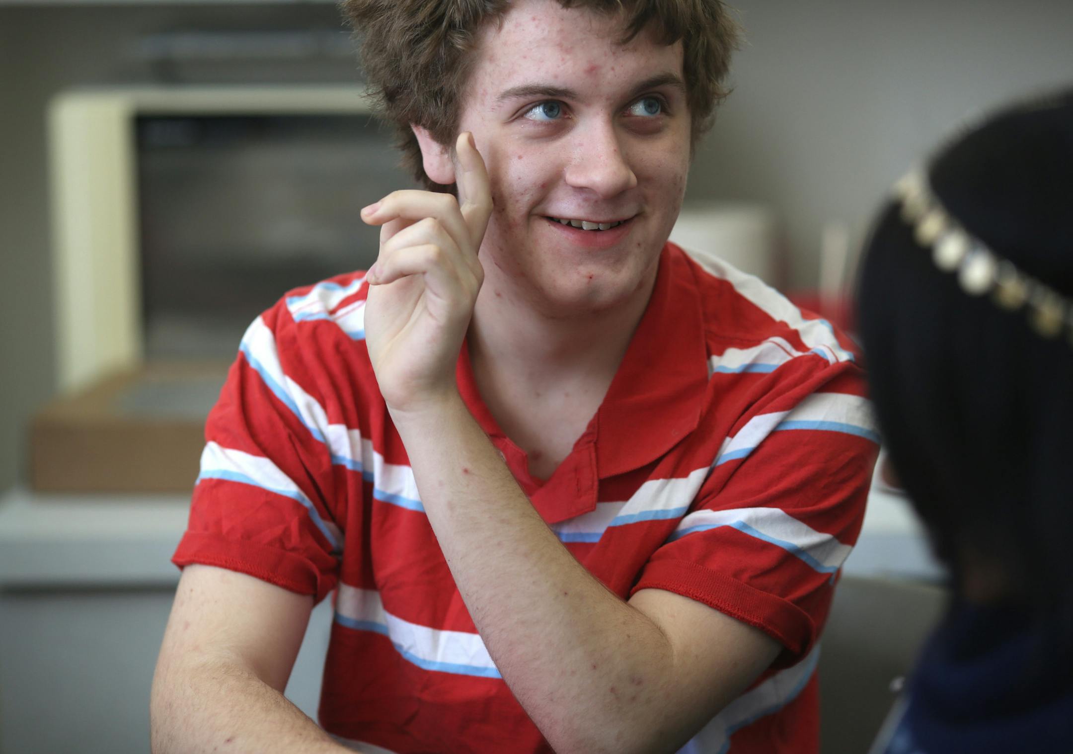 John Williamson, 18, said he is on track to graduate from Crossroads this spring and is already taking some classes at Anoka Technical College. Troubles at home and a slacker mentality crippled Williamson’s first attempt at high school.