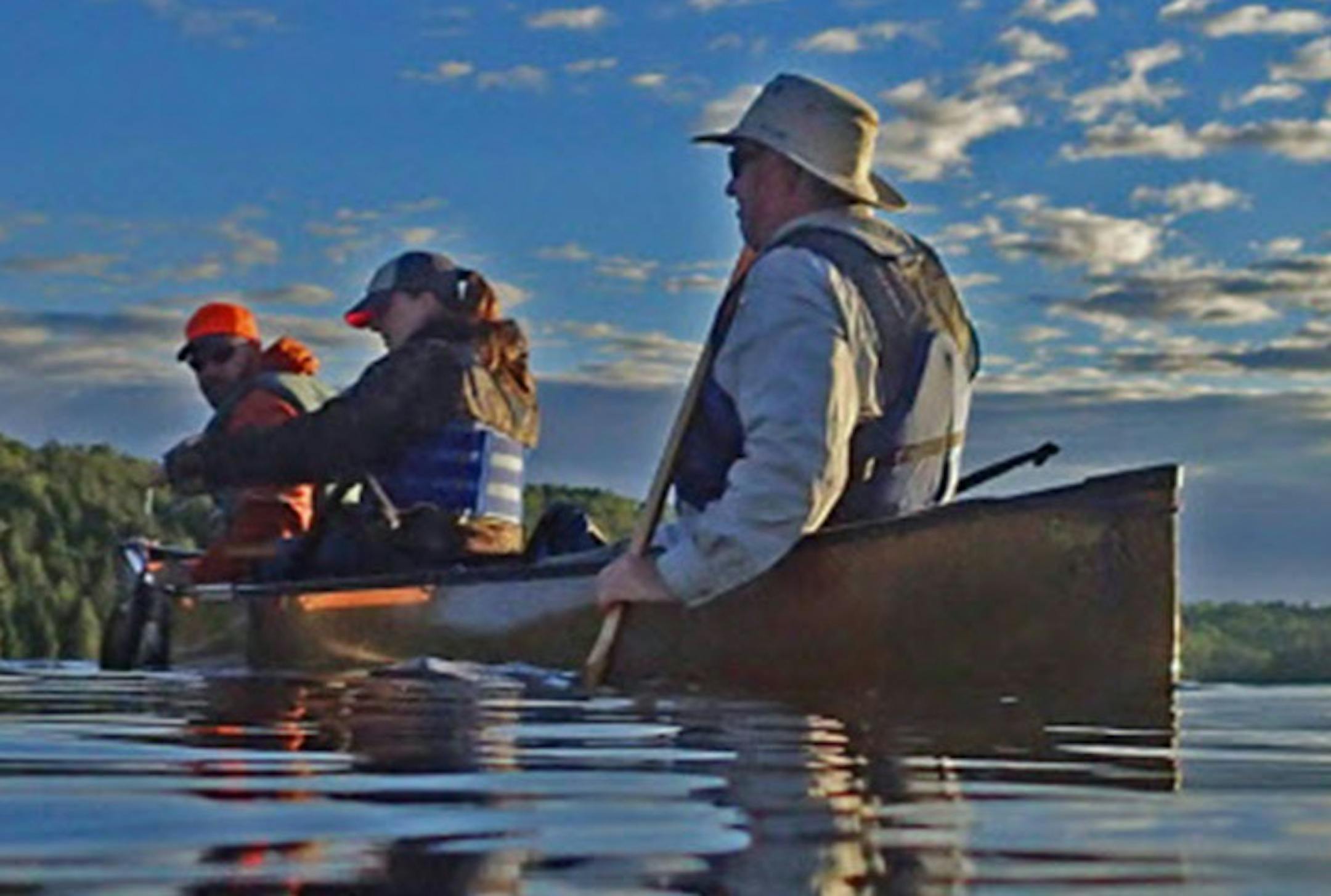 On a beautiful summer evening in the Boundary Waters Canoe Area Wilderness, a canoe full of walleye-catching anglers appeared as if a painting. Canoe Country Outfitters of Ely, among other canoe outfitters, will be at the Northwest Sportshow when it opens Wednesday at the Convention Center. ORG XMIT: MIN1506052012220700