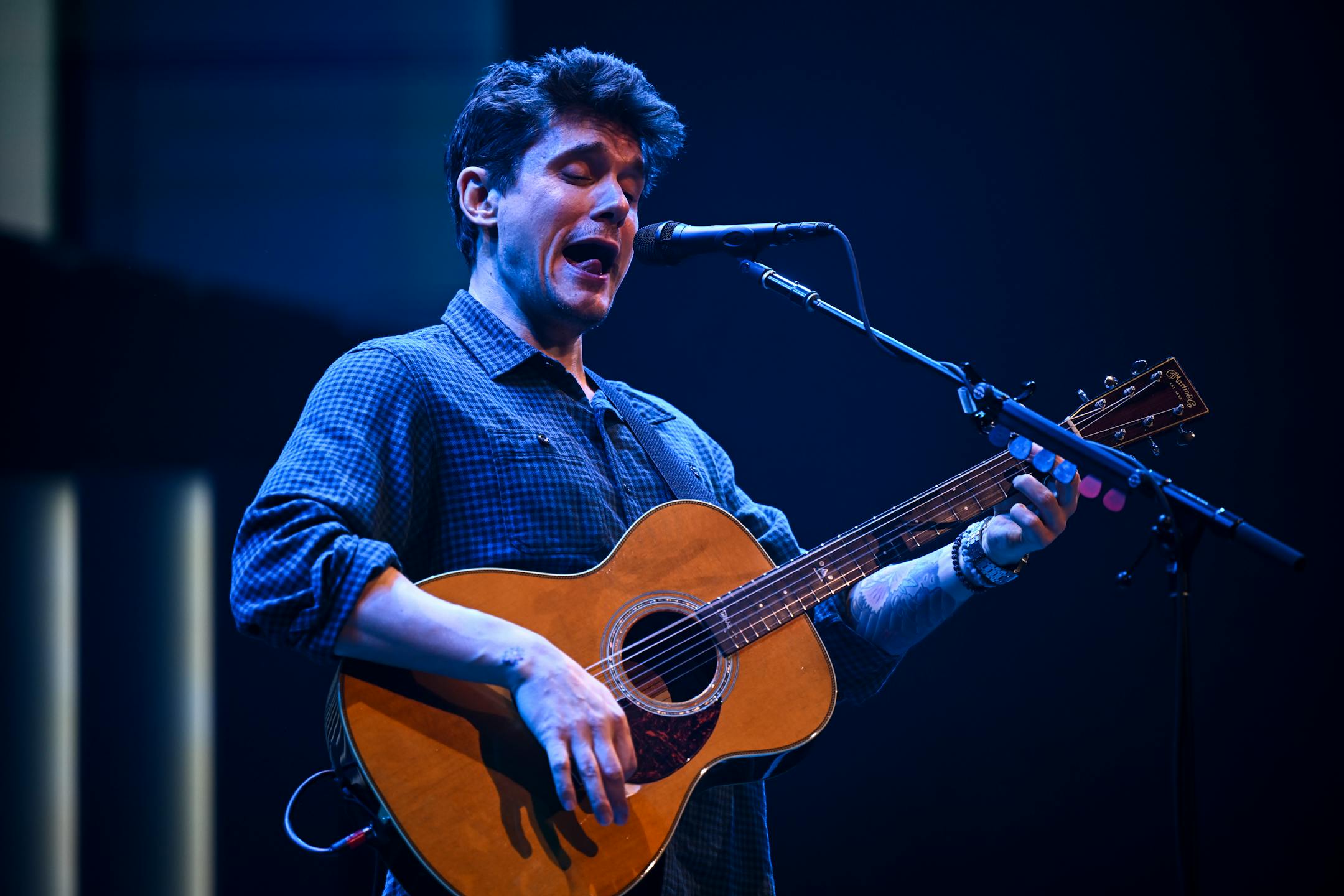 John Mayer performs Saturday, April 1, 2023 at the Xcel Energy Center in St. Paul, Minn.