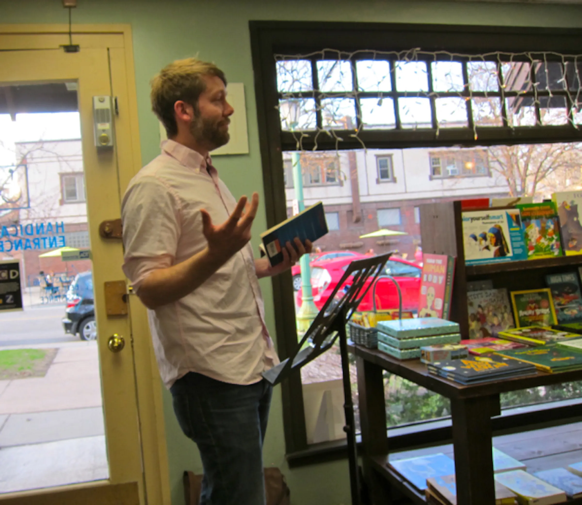 Ethan Rutherford launches story collection at Micawber's