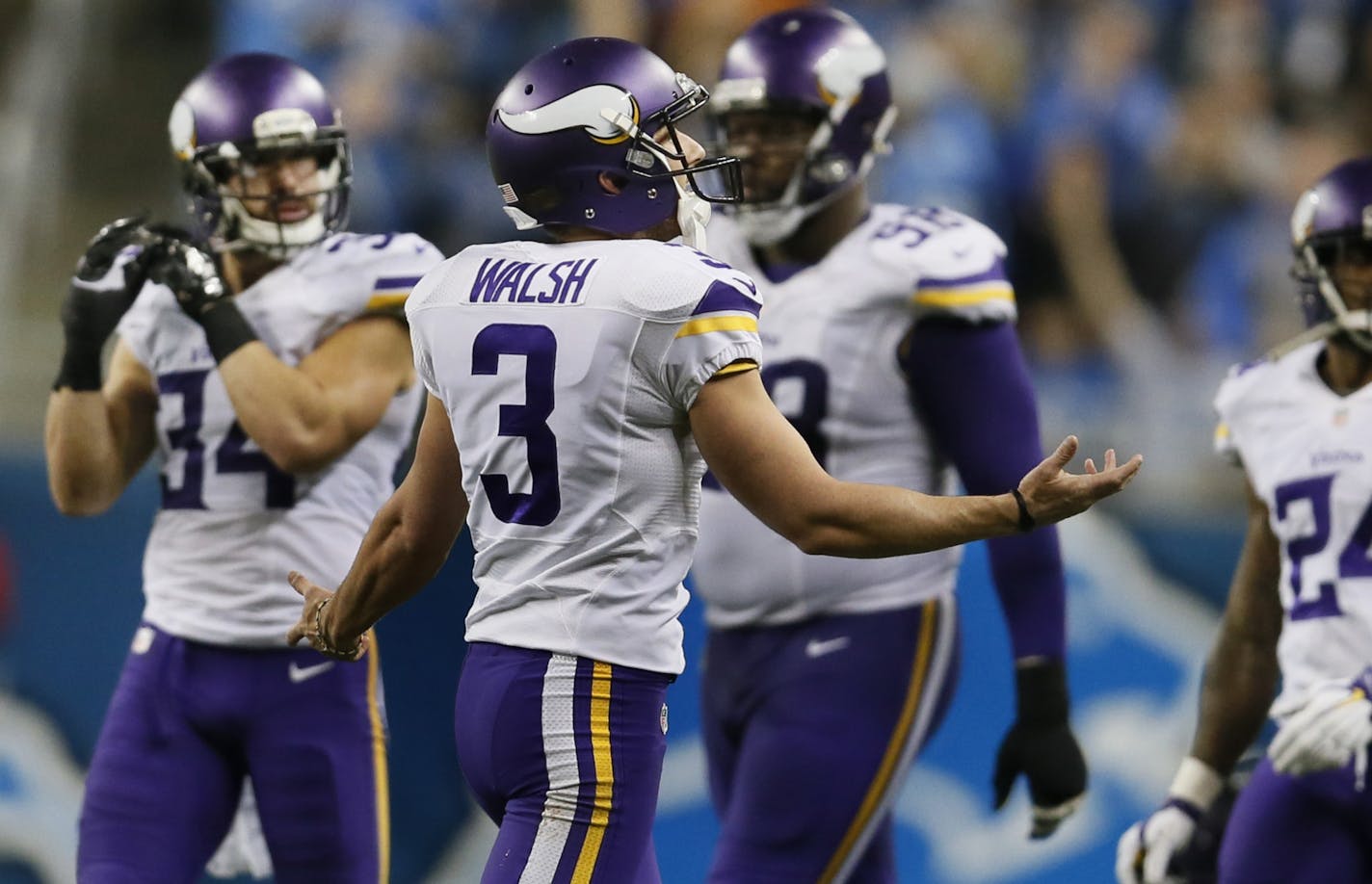 Minnesota Vikings kicker Blair Walsh (3)