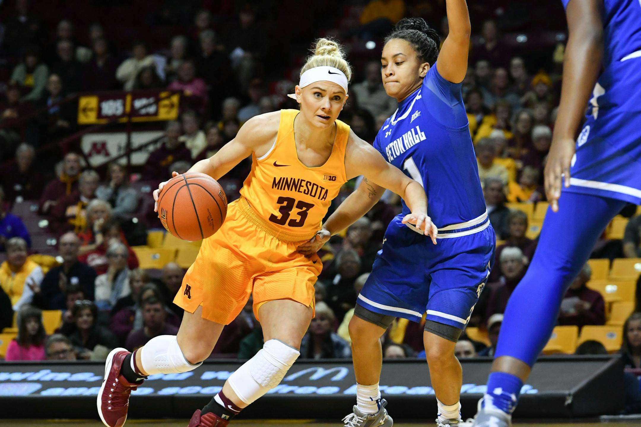 Gophers junior guard Carlie Wagner is fourth in the Big Ten with 2.8 three-pointers per game.
