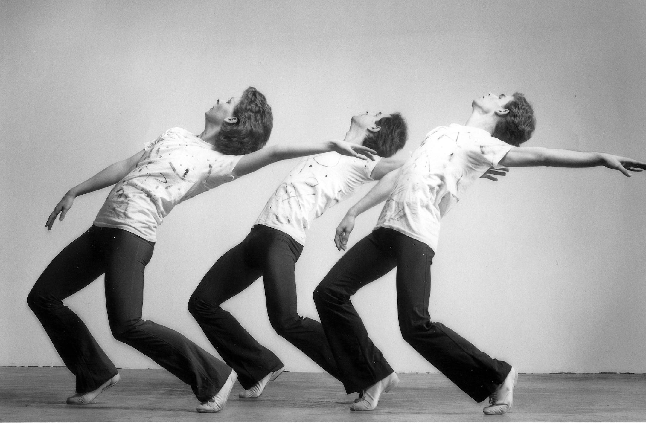 Vintage Minnesota Jazz Dance Company, 1983, (l to r) Jody Berg, Greg Thul (lost to AIDS), Tony Vierling. Photo credit: Ken Lau