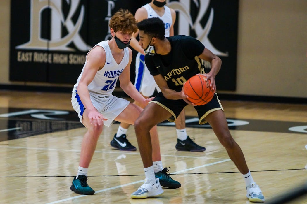 Shooting guard Kendall Blue (right) has led East Ridge to a five-game winning streak.